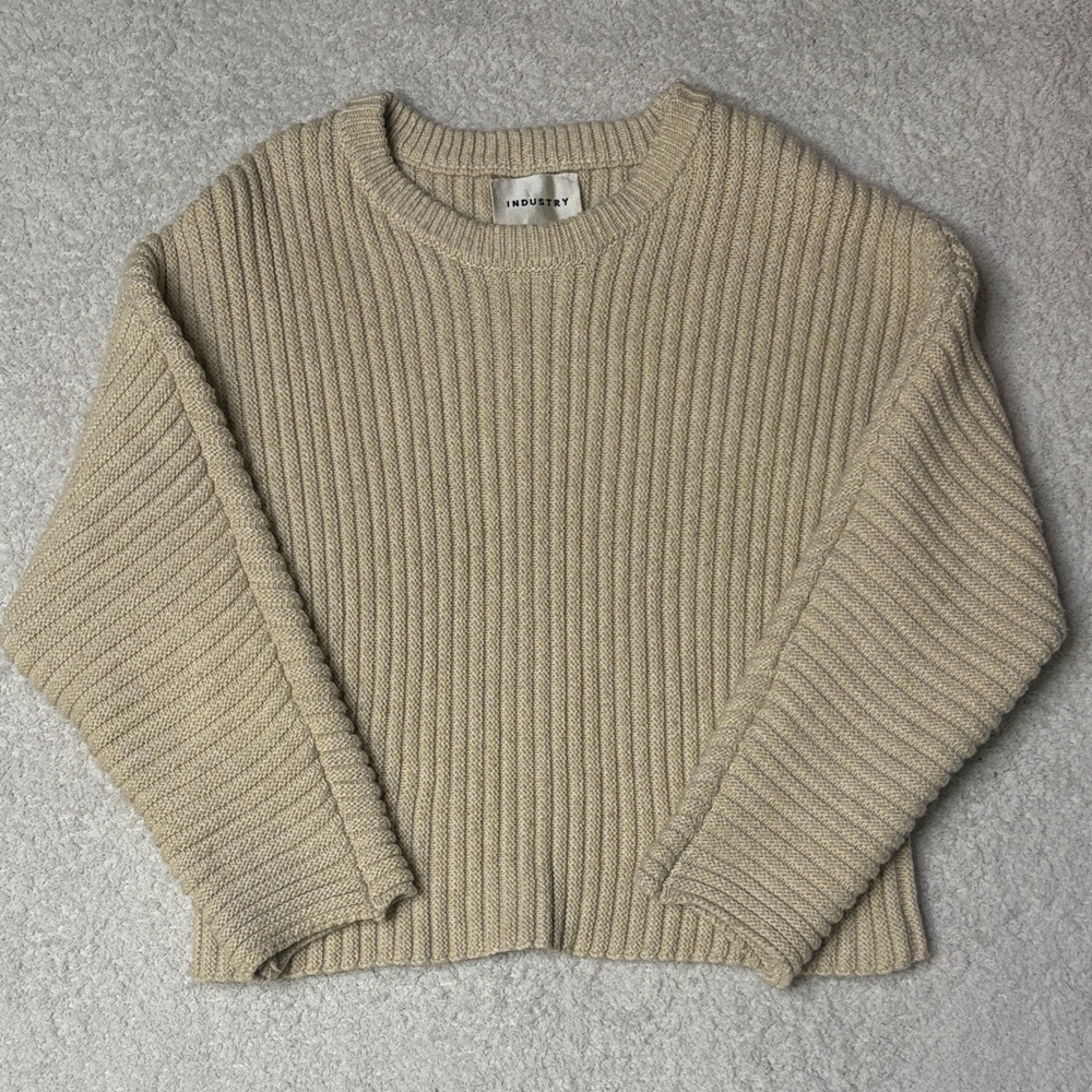 Industry Wool Blend Crew Neck Sweater